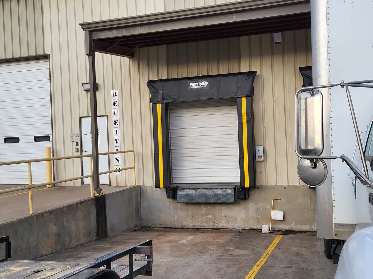 Commercial loading dock overhead door